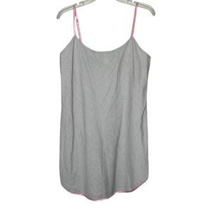 Vintage Josie Natori slip black white lingerie medium